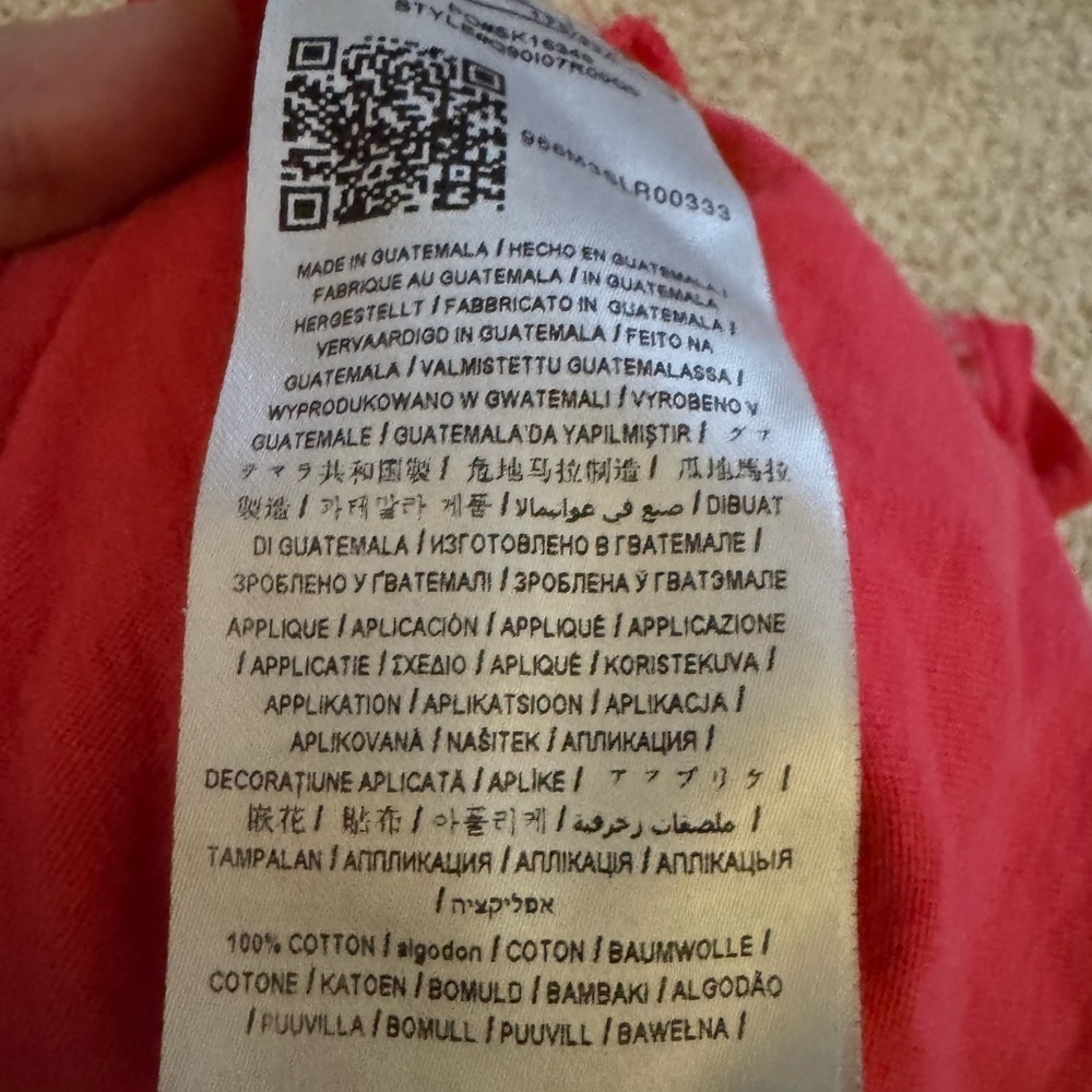 Guess Red/pink Tee with Silver Design - Picture 8 of 8
